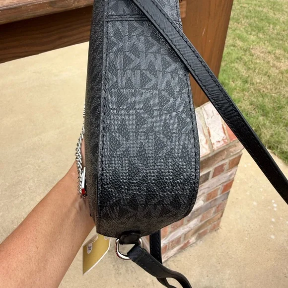 NWT MICHAEL KORS Jet Set Large Logo Crossbody Chain Bag - Picture 11 of 13